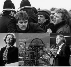 Collage of Miners' Strike Photographs